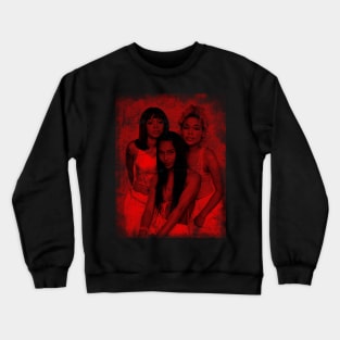 red vintage TLC Crewneck Sweatshirt